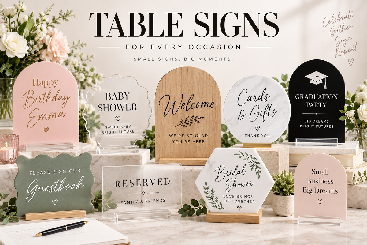 Table Signs